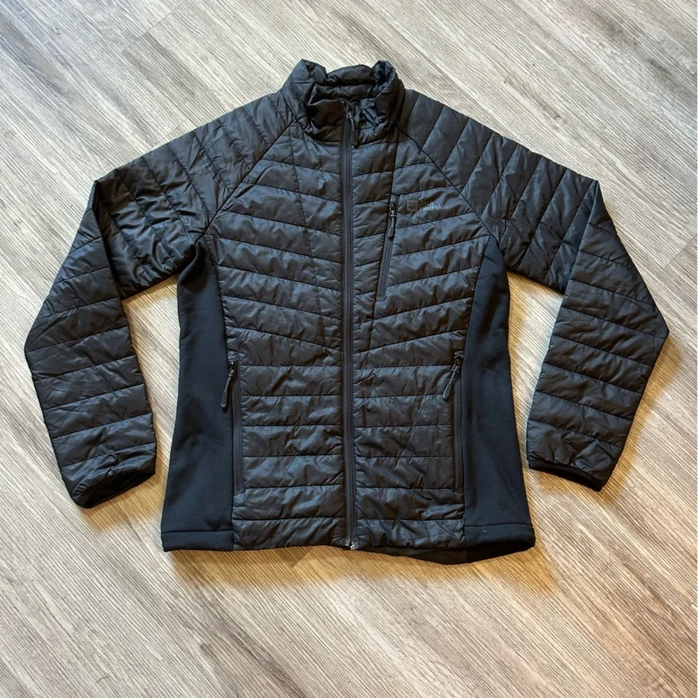 Jack Wolfskin Routeburn Pro Men's Black Puffer Jacket - Picture 4 of 12